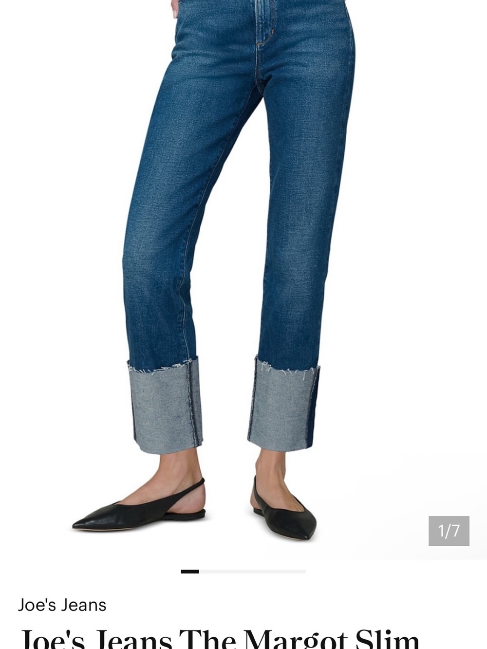 Joe's Jeans The Margot Slim Wide Cuff Jeans in Serendipity - Picture 8 of 8